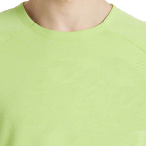 เสื้อยืดคอกลมสำหรับผู้ชายผ้าคอตตอนสีเขียว100% พร้อมพิมพ์โลโก้ตามสั่ง - Product Image 3