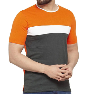 เสื้อยืดผู้ชายทรงพอดีตัวแห้งเร็วทำจากโพลีเอสเตอร์พิมพ์โลโก้ได้ตามต้องการ - Product Image 2