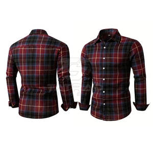Camisa de Franela para Hombre, Corte Regular Ajustado, Transpirable, con Botones Cubiertos, Alta Calidad, Diseño Único al por Mayor, Otoño, 100% Algodón - Product Image 2