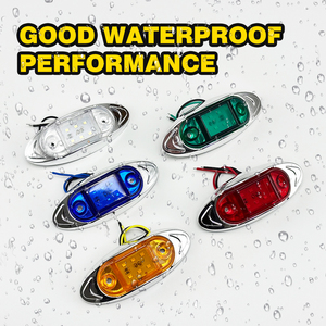 Bán buôn 12V 24V Vòng Đèn LED phía trước phía sau bên đánh dấu 6LED lần lượt cảnh báo ánh sáng Trailer van xe tải bên tín hiệu ánh sáng - Product Image 4