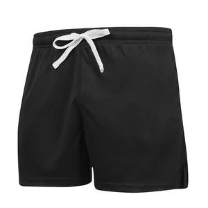 Short de sport 100% polyester pour hommes séchage rapide taille élastique vêtements de sport athlétiques décontracté motif solide entraînement personnalisé short de course - Product Image 5