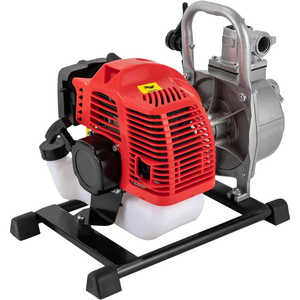 Bomba de agua moderna de 42.5 CC autocebante para jardín, portátil, de 1 pulgada, para agua sucia, con capacidad para gasolina, de 2 tiempos, color rojo plateado, para agua sucia - Product Image 3
