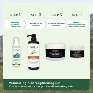 Série de soins capillaires NAITIN, shampoing et revitalisant en mousse pour le volume et la force, traitement capillaire - Product Image 2