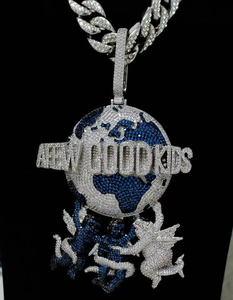 Colgante Unisex Personalizable con Forma de Animal, Estilo Hip Hop, Diseño de Dibujos Animados, Plata 925, Chapado en Plata, Moissanita de Corte Brillante - Product Image 4