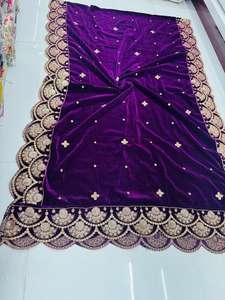 Velvet Wedding Dupatta Elegant <b>Scarf</b> and Shawl for Special Occasions - Product Image 6