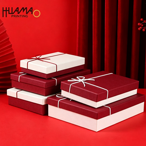 Caja telescópica roja de lujo con acabado mate para regalo de propuesta a damas de honor, recuerdo de boda, bufanda, joyería, regalo de San Valentín, embalaje para días festivos. - Product Image 2