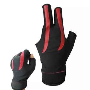Guantes de billar transpirables de bajo precio con 3 dedos, guantes de billar para piscina, Material de Spandex de alta calidad, colores, guantes de billar OEM - Product Image 6