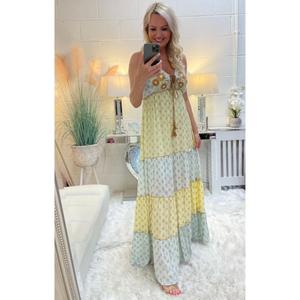 Vestido informal con estampado floral formal OEM, novedad en ropa de mujer con logotipo personalizado para mujer - Product Image 1