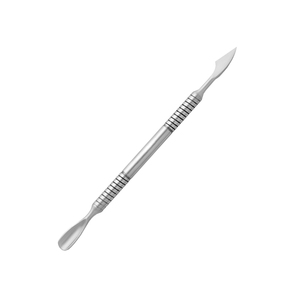 Pousse-cuticules à poignée antidérapante durable en acier inoxydable Pousse-cuticules à double extrémité pour enlever les peaux mortes avec emballage personnalisé - Product Image 3