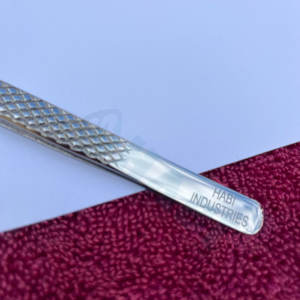 Pinzas para Pestañas Chrome HABI, Mayorista, Logotipo Personalizado, Punta Curva, Proveedores de Pinzas para Pestañas, Herramientas para Salones de Belleza, Exportadores de Pestañas - Product Image 3