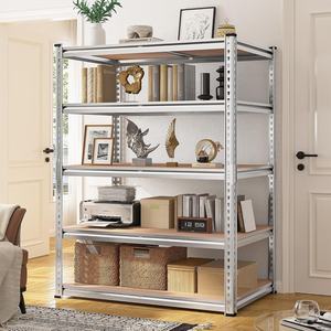 72인치 높이 x 35.55인치 너비 x 16인치 깊이 5단 조립 간편 조절 가능 고하중 선반 차고 선반 보관 선반 - Product Image 4