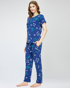 Conjunto de pijama de vacaciones de invierno tejido Spandex de algodón orgánico Ropa de dormir transpirable ligera OEM y ODM Proveedor directo - Product Image 2