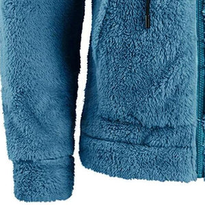 Sweat à capuche zippé en sherpa uni pour homme, écologique, respirant, avec large ouverture de capuche, en polaire douce, vêtement d'hiver pour les voyages et le quotidien - Product Image 4