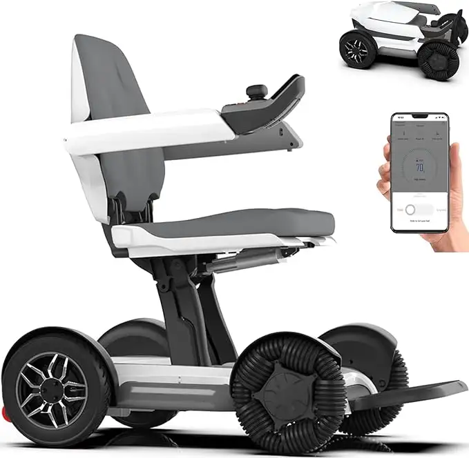 Tout nouveau fauteuil roulant électrique intelligent X40 de vente chaude, mobile compact et robuste, pliage automatique