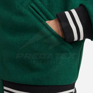 Confortable Hiver Chaud Letterman Veste Coupe-Vent Letterman Veste D'hiver À Un Prix Raisonnable - Product Image 3