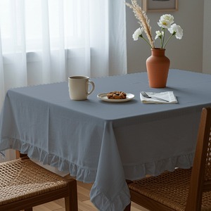 Mantel antracita Tamaño único para mesas de comedor Tela de poliéster para hoteles Fiestas y reuniones 140x180cm 55x70 pulgadas - Product Image 5