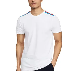 Camiseta premium de algodão com gola redonda e manga curta para homens, novidade personalizada por atacado