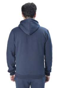 Wholesale Latest <b>Navy</b> Top Selling 100% Cotton <b>Fleece</b> Print <b>Men's</b> Ribbed Hem Cuffs Casual Wear Autumn Eco-Friendly Hoodie - Product Image 6