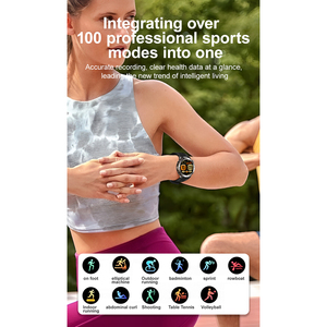 Montre connectée sportive HT30, 1,7 pouce, étanche IP68, boussole extérieure, fréquence cardiaque, podomètre, batterie 600 mAh - Product Image 2