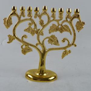 Atractivo candelabro Menorah HECHO DE Metal dorado candelabro para el hogar vajilla decoración candelabro para gran oferta - Product Image 4