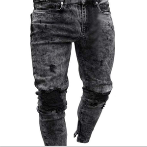 Pantalones Vaqueros Casuales Cómodos para Hombre, Transpirables, 100% Algodón, ODM, Estilo Vintage Personalizado, Cintura Alta - Product Image 2