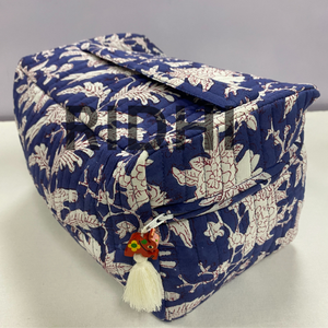 Sage Russian Blue Quilted Cotton Canvas for <b>Bag</b> Front Handle Zipper Reusable Custom Logo Printed Portable <b>Large</b> - Product Image 2