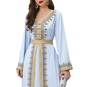 Caftan marocain à la vente chaude, design imprimé personnalisé, robe décontractée de longueur régulière pour adultes, respirante, prix raisonnable - Product Image 6
