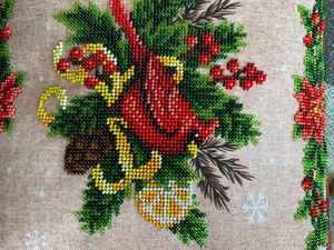 Festival Style Hand Beaded <b>Cushion</b> <b>Covers</b> for Diwali & Events Handmade Throw <b>Cushion</b> <b>Cover</b> with Colorful Seed Beads - Product Image 4