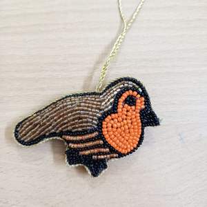 La mejor calidad de la India forma cuadrada Color rojo Zari bordado hecho a mano personalización árbol de Navidad decoración adornos más - Product Image 4