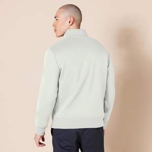 Sudadera de algodón con media cremallera para hombre, de manga larga, cuello simulado, cálida, cómoda, transpirable, para invierno, a la moda - Product Image 2
