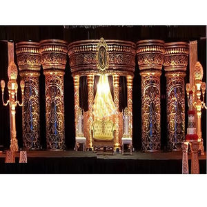 Luxe Indo Western mariage scène ensemble nigérian gros mariage scène ensemble décor haut glamour réception scène décoration Royaume-Uni - Product Image 1