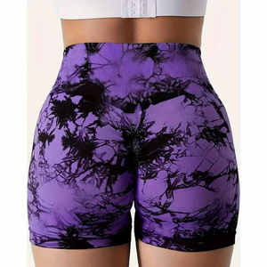 Short de Yoga taille haute pour femme respirant Sport Fitness pantalon d'entraînement séchage rapide décontracté Gym Shorts de course 2 en 1 Design - Product Image 3