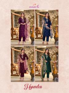 Nuevo lanzamiento de Maruti Fashion: Conjunto de pantalón y top de estilo tradicional para mujer con bordado y dupatta con estampado digital para bodas - Product Image 6