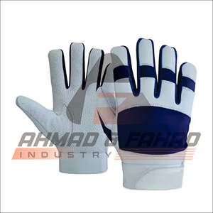 Gants de frappe de baseball et de softball en cuir antidérapants personnalisés de haute qualité pour hommes femmes multicolores pour la position du receveur - Product Image 3