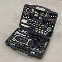 Kit d'outils complet de réparation domestique de 173 pièces avec embouts de tournevis, jeu de clés et de pinces, jeu de marteaux, coffret à outils rigide pour garage et atelier