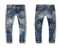 Jean en denim bleu clair respirant et éco-responsable de haute qualité, coupe droite et ajustée, en coton élastique pour jeunes enfants – Grande Vente