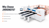 Sierra de Panel Horizontal CNC de 23kW, Máquina de Carpintería de Alta Precisión
