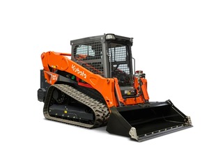 Chargeuse compacte sur chenilles Kubota SVL97-3 avec godet frontal, moteur diesel haute puissance, équipement de construction - Product Image 3