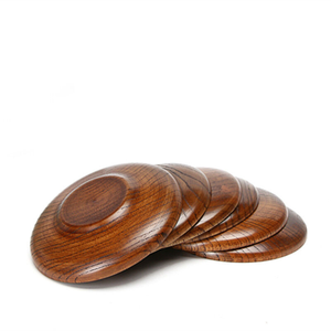 ที่รองแก้วถ้วยชาไม้วอลนัทเคลือบเงางามสำหรับใช้ในบ้านทุกวัน - Product Image 3