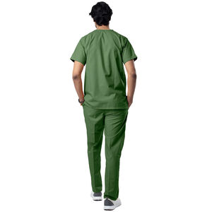 Conjunto de Uniforme Médico Personalizado de Algodón Transpirable de Doble Color para Hombre, Suave y Ligero con Cuello en V, de la Mejor Calidad para Hospitales - Product Image 3