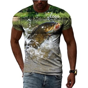 Recién llegado, diseño de logotipo personalizado, camiseta de pesca por sublimación, camisetas de protección UV para hombres, camisetas de pesca de manga larga de secado rápido UPF 50 + - Product Image 1
