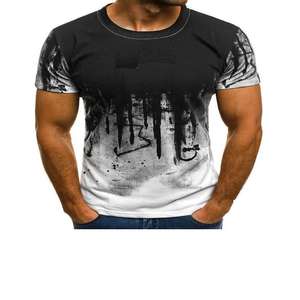 Camisetas estampadas de manga corta Unisex 100% poliéster con logotipo personalizado para hombre, Camisetas estampadas de diseño personalizado de alta calidad para hombre - Product Image 6