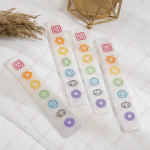 Proveedor al por mayor de placas largas de selenita de 6 pulgadas de calidad estándar con tallado de 7 chakras a precios mayoristas competitivos - Product Image 3
