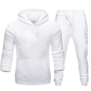 2025 Basic Men's Sportswear Sets Sweatshirt Hoodie Pants Winter Fitness <b>Tops</b> Joggers with Front Logo Track Suits <b>for</b> Gym Use - Product Image 5
