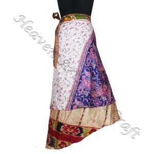 สวรรค์การขายศิลปะและงานฝีมือในร้านค้า!!!ผ้าไหมโสร่งปารีโอผ้าไหมยาวรอบกระโปรงส่าหรีมีหลายชุดกระโปรงห่อ - Product Image 4