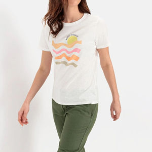 Equipada nueva moda 100% algodón orgánico mujeres camisetas último estilo a granel alta calidad precio razonable mujeres camiseta - Product Image 4