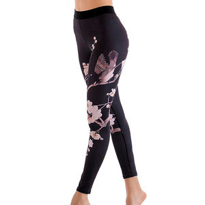 Qualité supérieure personnalisée femmes sport Yoga Leggings taille élastique Sublimation imprimé solide motif nouveau Style pantalon - Product Image 5