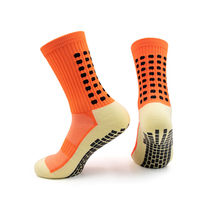 High Quality Customised Football Grip <b>Socks</b> for Men <b>Breathable</b> Long Sports Knee High Soccer <b>Socks</b> With 3D Print Logo on Bottom - Product Image 2
