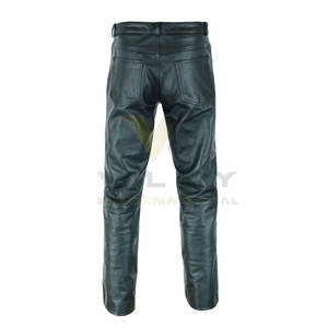 Pantalons en cuir pour hommes de haute qualité, design personnalisé, vêtements d'hiver pour hommes, pantalons en cuir d'extérieur - Product Image 2
