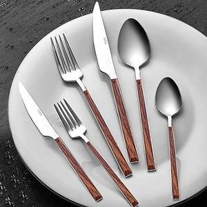 Wholesale Bulk Stainless Steel Flatware Cutlery Set Gold Handle Including <b>Forks</b> Spoons Knives From India - Product Image 3